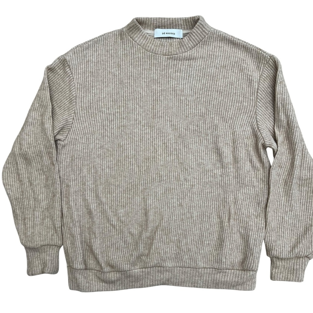 De Rococo knit sweater size medium in oatmeal